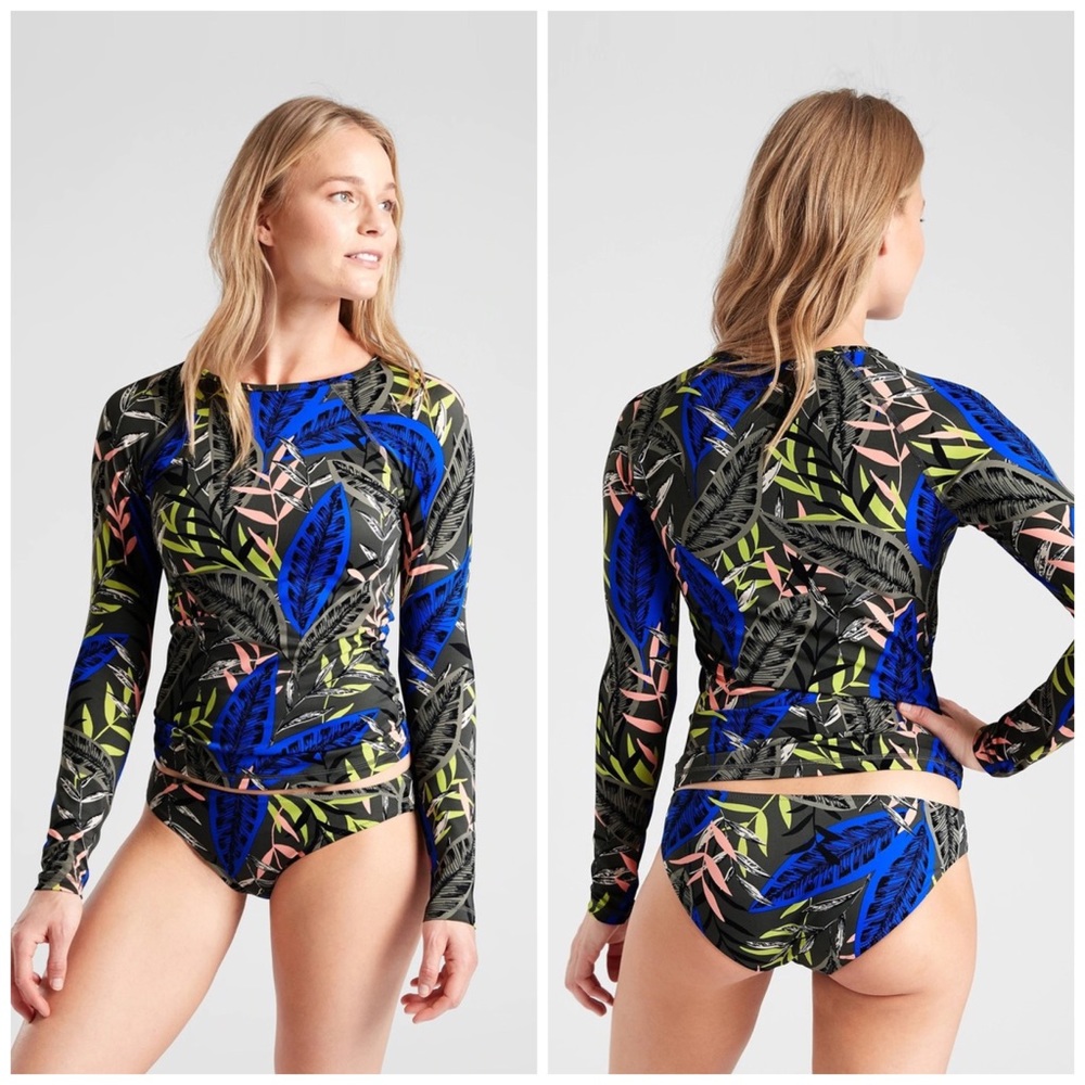 Athleta Midnight Palm Rashguard